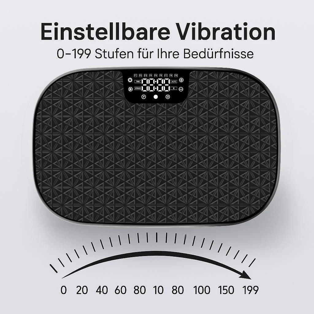ZMH Vibrationsplatte bis 150kg 9 Automatik Programme Ganzkörpertraining - Image 8