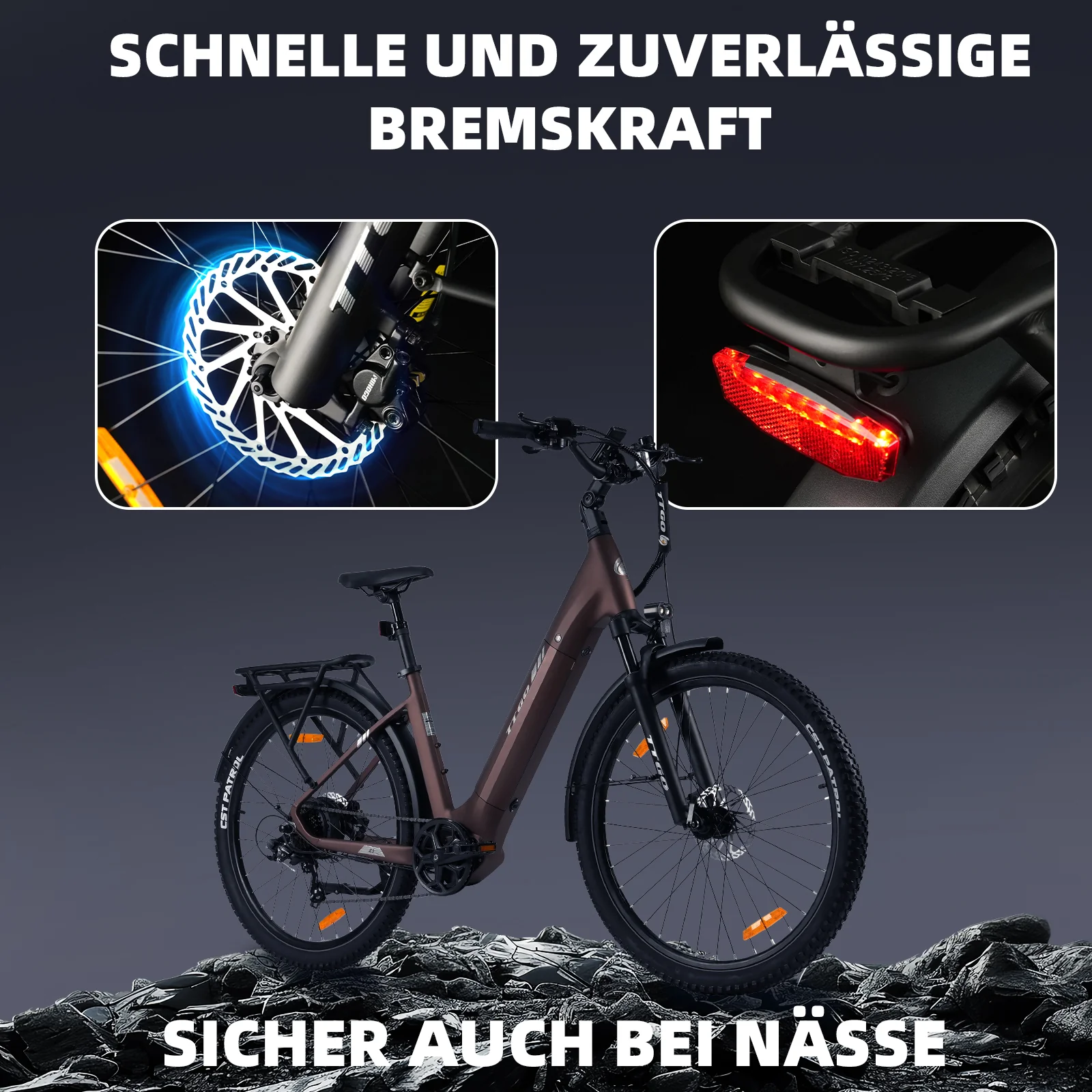 Z3 27,5" 48V 250W Hinterradmotor 70Nm 48V15Ah Akku 120km Reichweite Elektrofahrrad - Image 9