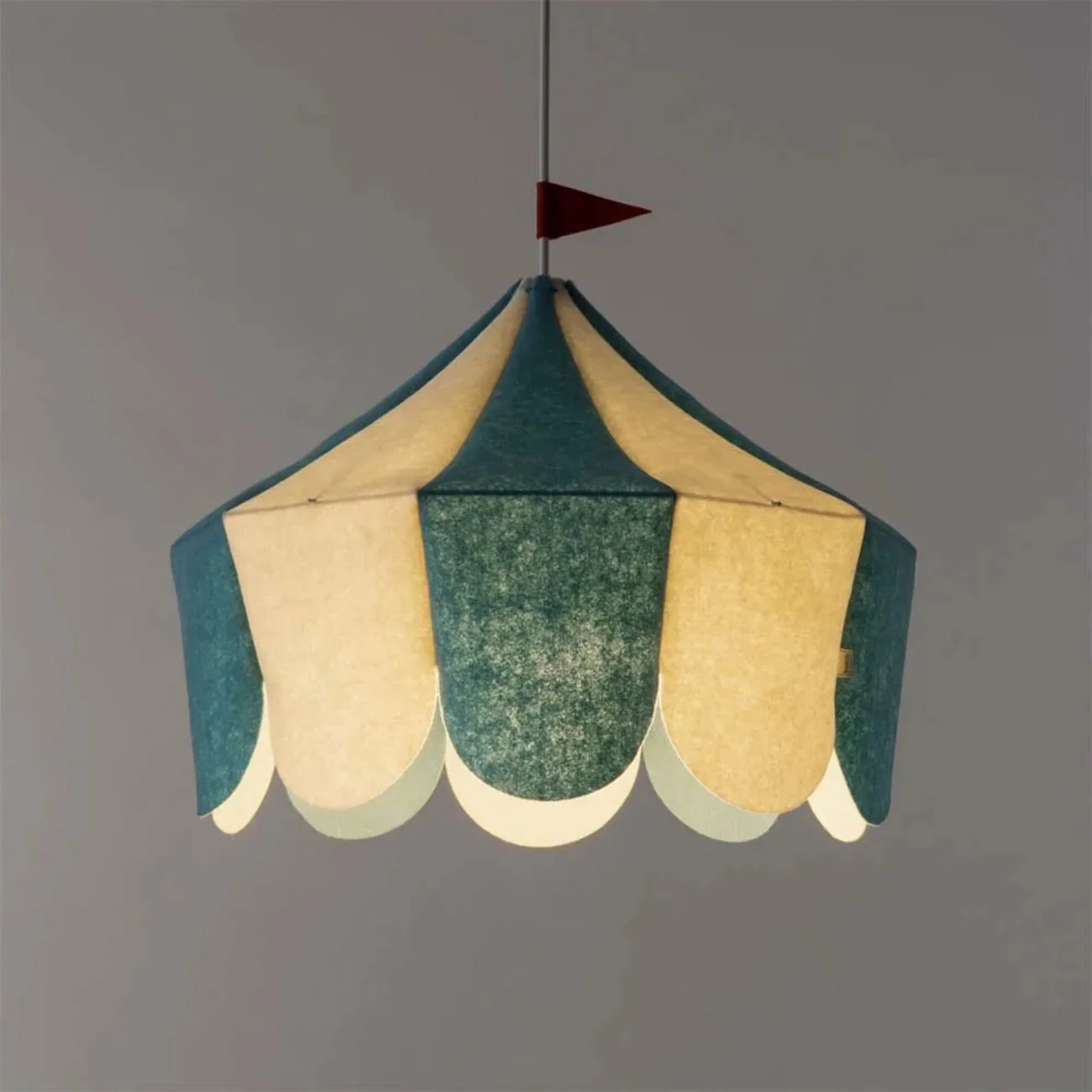 Zauberhafte Kinder-Hängelampe Zirkus – blau - Image 2