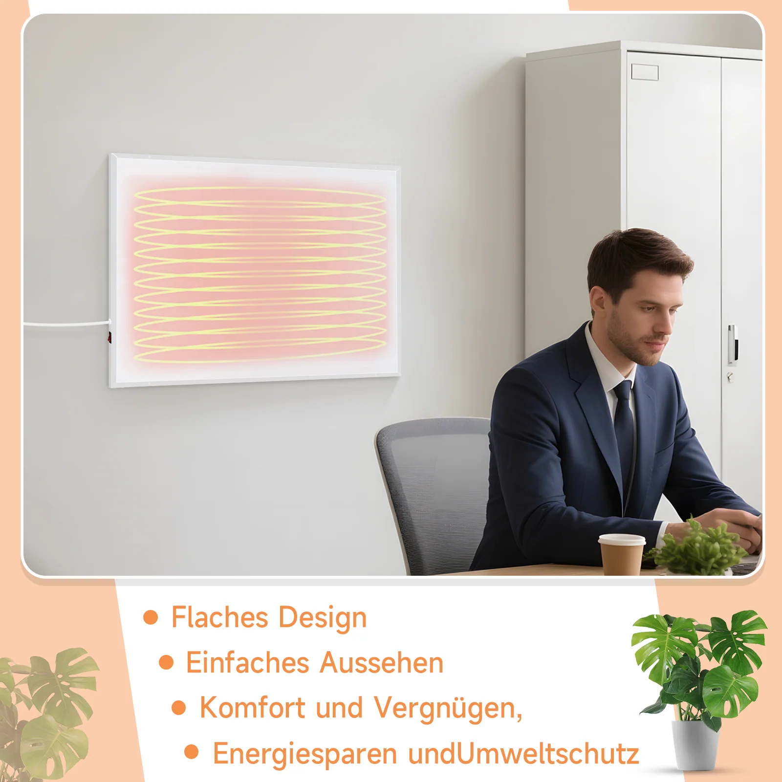 ZMH Infrarotheizung – Energieeffiziente 290W Wandheizung mit Überhitzungsschutz für Badezimmer - Image 6