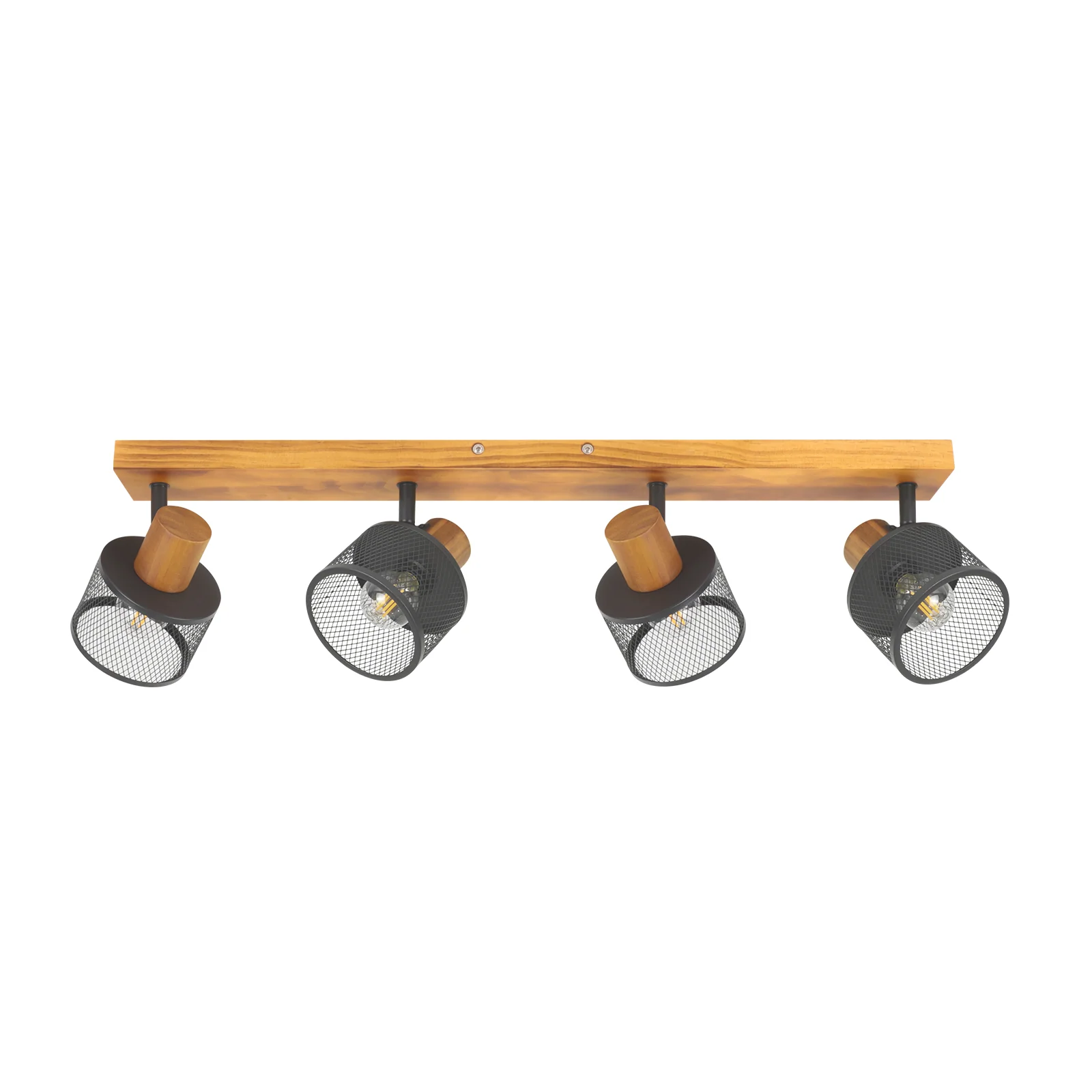 ZMH Deckenstrahler 4 flammig E14 Vintage Industrial Metall Deckenleuchte für Schlafzimmer Wohnzimmer
