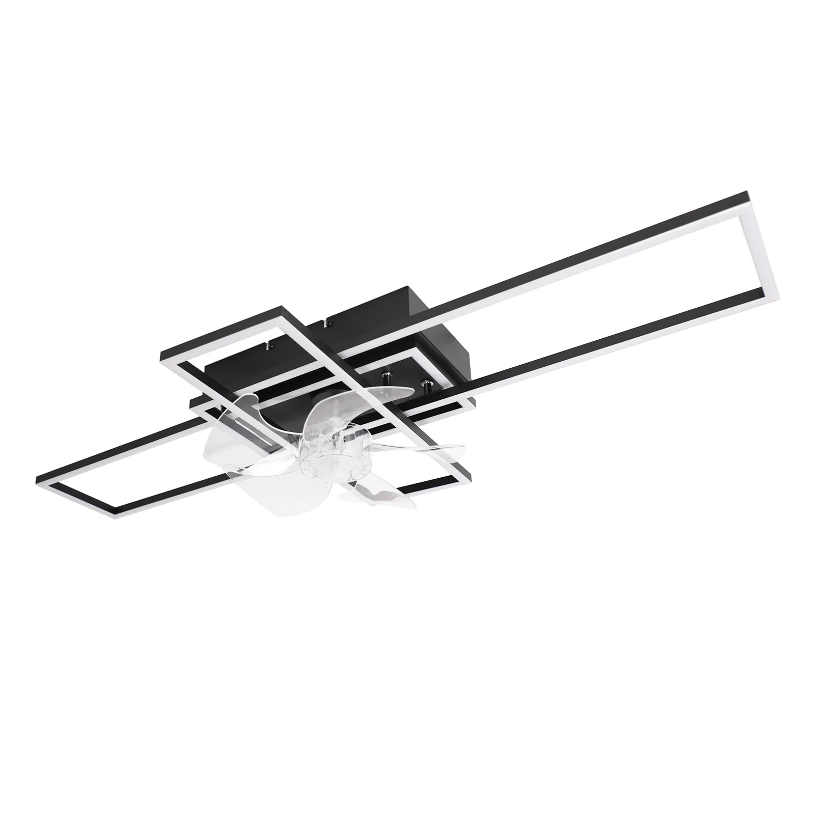 ZMH Deckenventilator mit Beleuchtung 94cm 6-Gang LED Dimmbar Timer Deckenlampe Wohnzimmer Esszimmer - Image 3