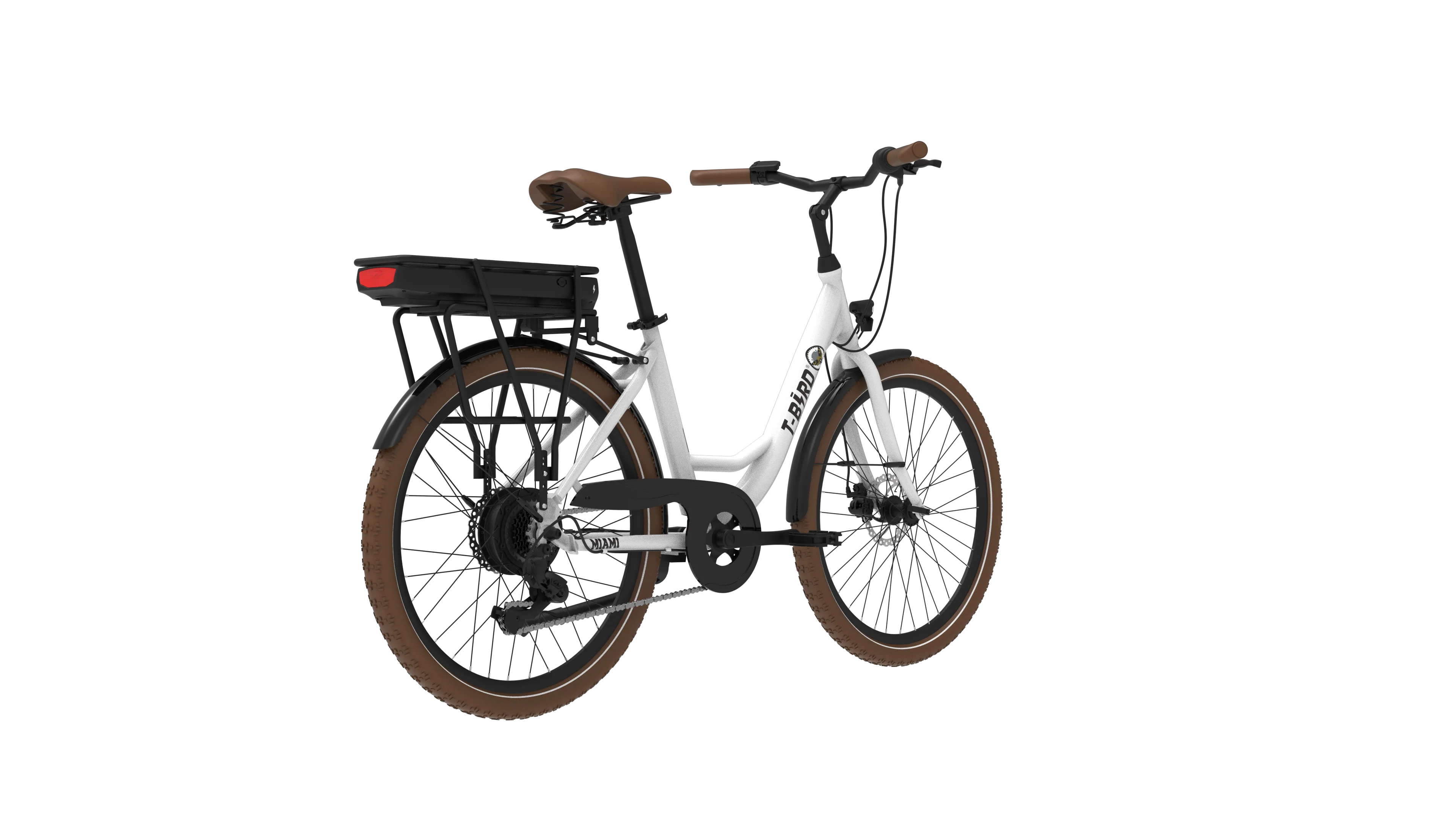 ZMH Elektrofahrrad Hochleistungsakku Robuster Aluminiumrahmen Premium Weiß 26 Zoll E-Bike - Image 3