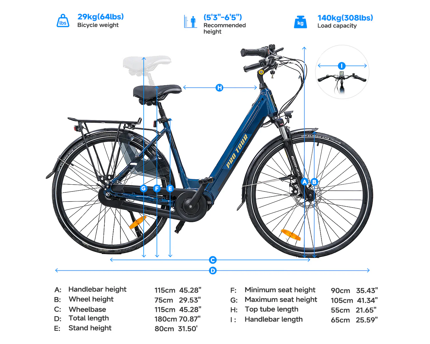 ZMH Elektrofahrrad Stabiler 36V/14Ah Akku Scheibenbremsen 20 Zoll E-Bike - Image 10