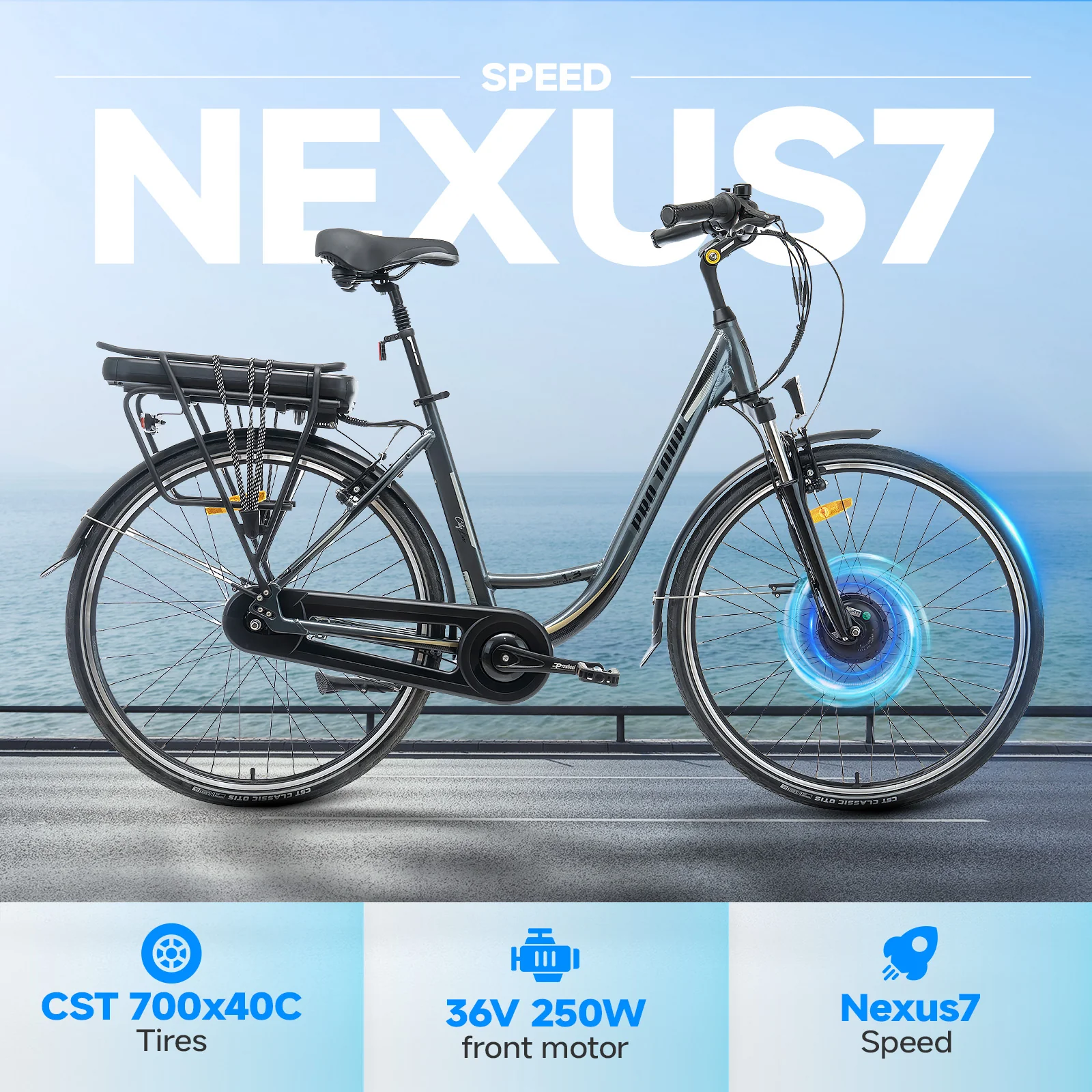 ZMH Elektrofahrrad Stabiler 36V/14Ah Akku Scheibenbremsen 20 Zoll E-Bike - Image 8