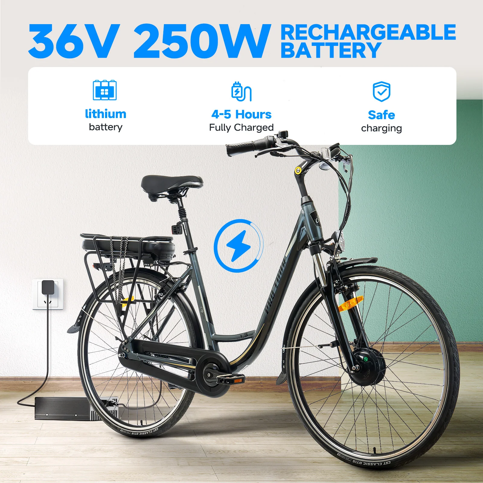 ZMH Elektrofahrrad Stabiler 36V/14Ah Akku Scheibenbremsen 20 Zoll E-Bike - Image 9