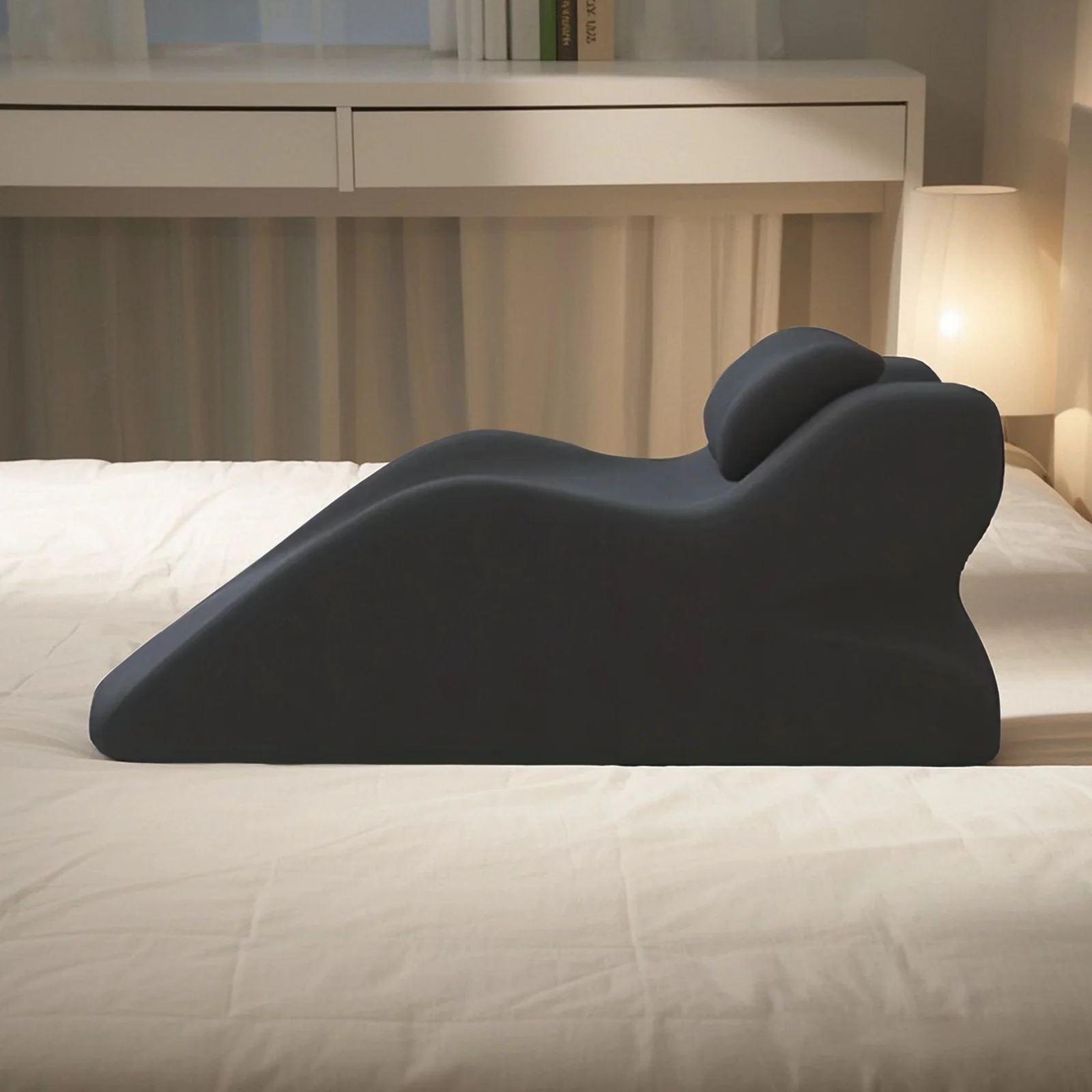 ZMH Kopfkissen Super-Fitting Stützkissen Ergonomisch langlebig keine Verformung Blau - Image 13