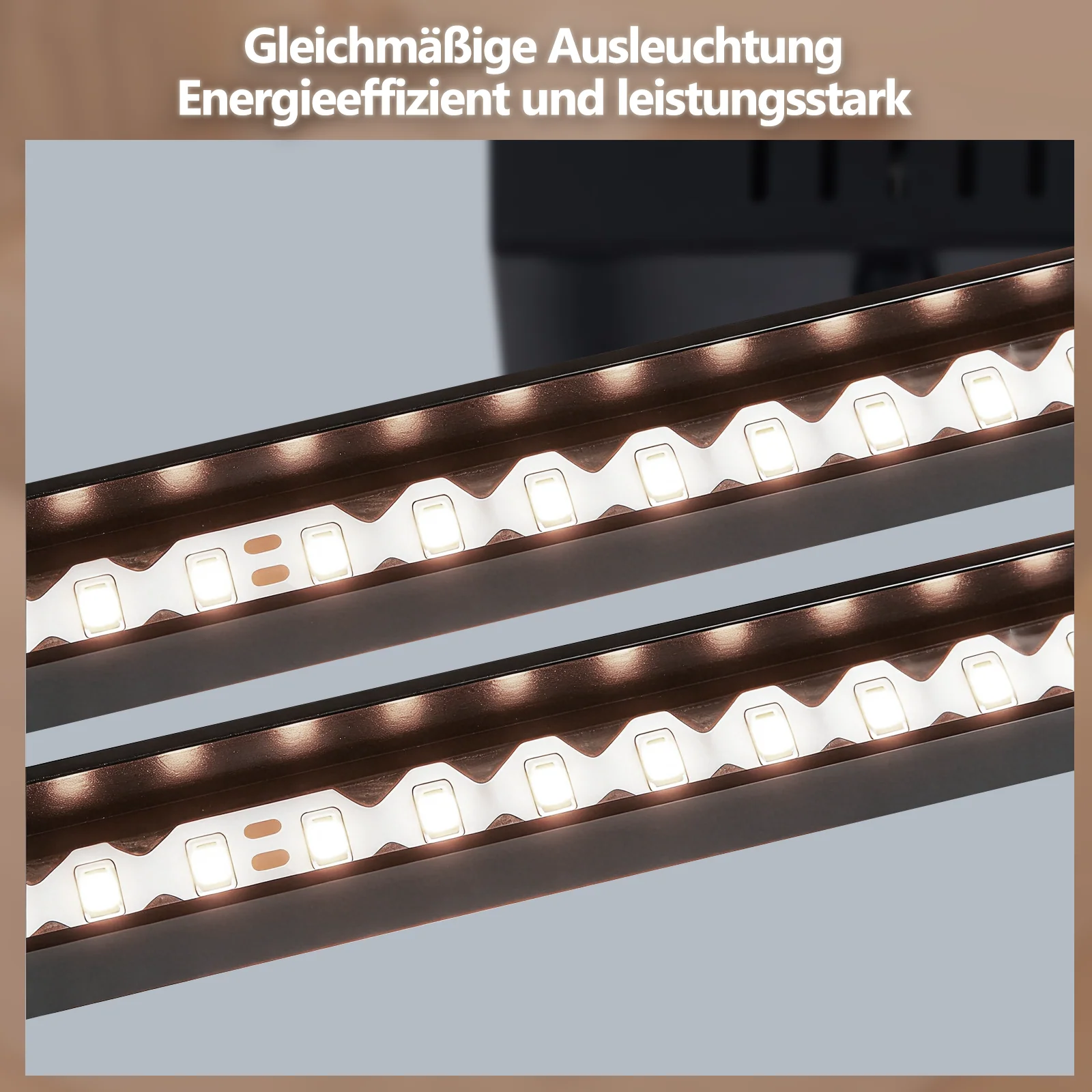 ZMH LED Deckenleuchte 20W Silber Neutralweiß Modern Drehbar Design Eckig Wohnzimmerlampe Für Küche - Image 18