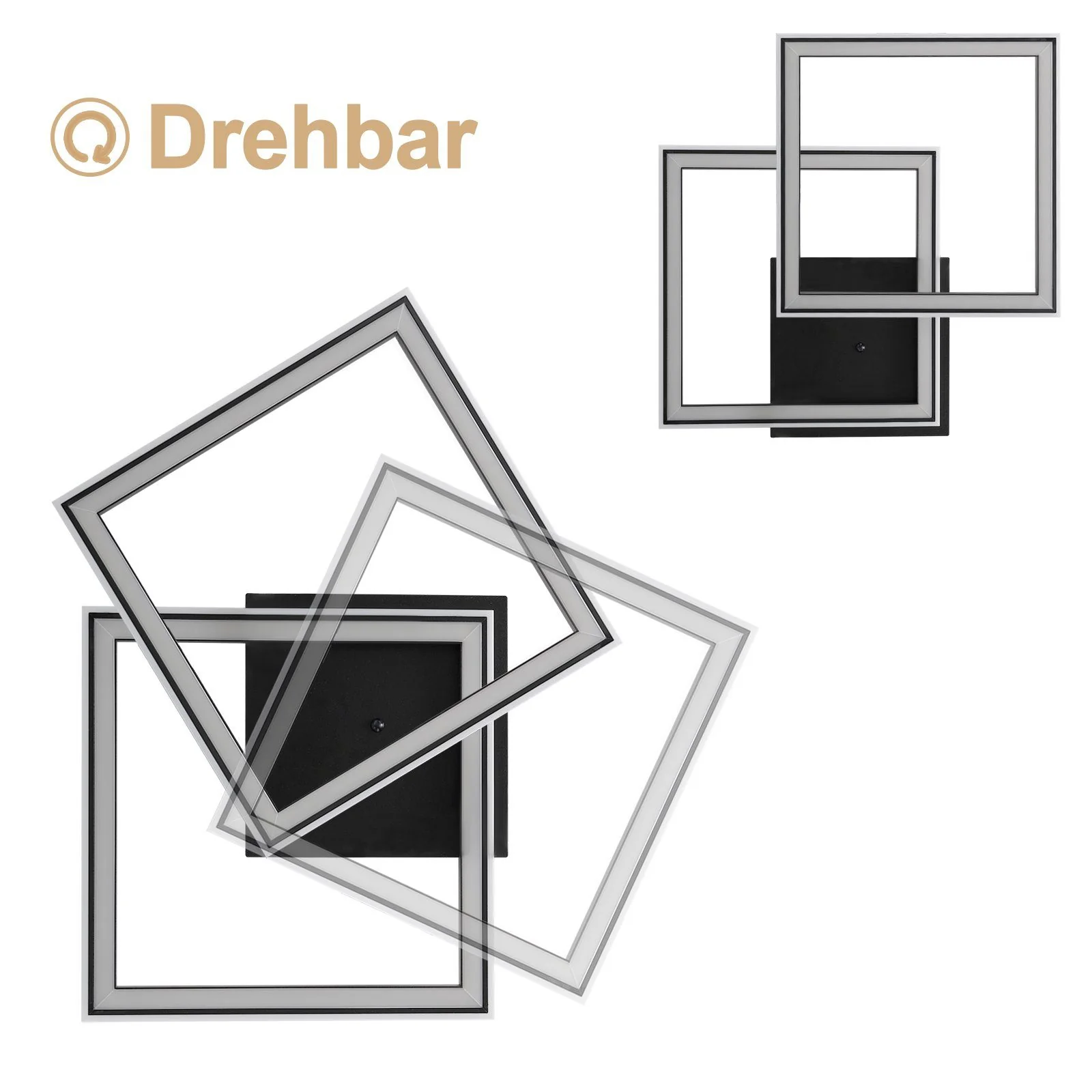 ZMH LED Deckenleuchte Schlafzimmer RGB Dimmbar Fernbedienung - Image 6