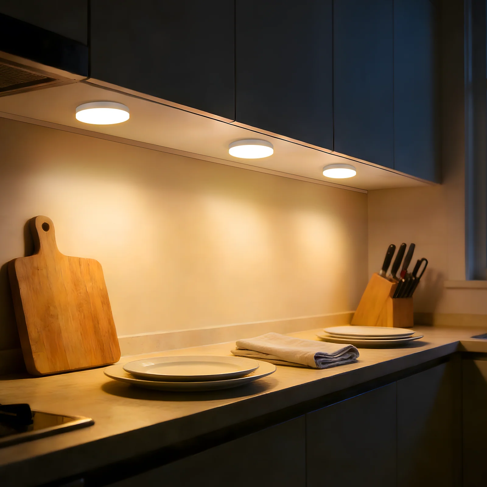 ZMH LED Leuchtmittel 2 Stück GX53 Ultra 7.4x2.5cm Flach Warmweiß 3000K Blinkfrei 5W Nicht Dimmbar - Image 3
