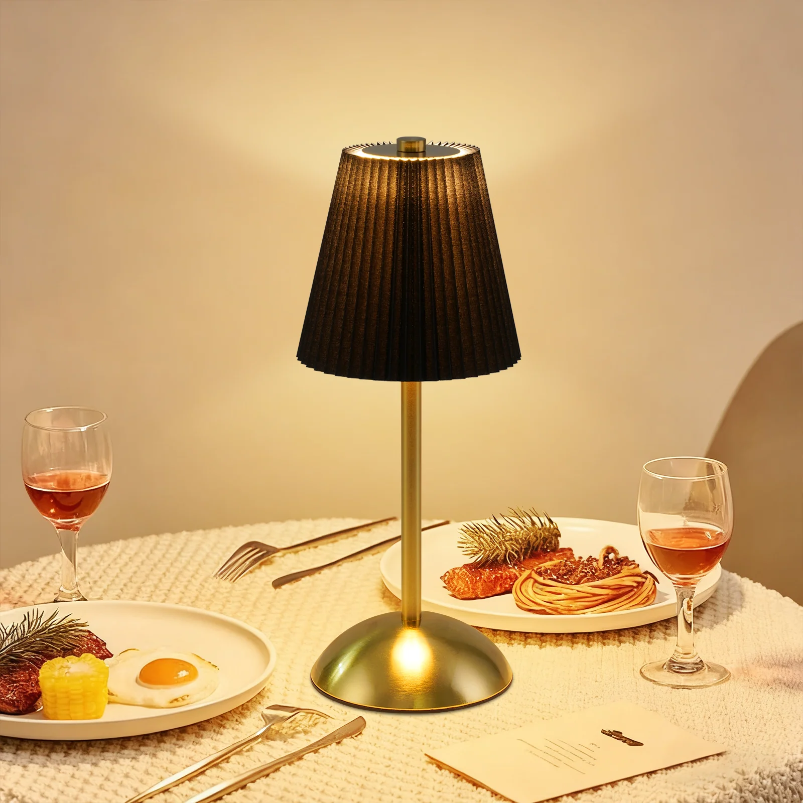 ZMH LED Tischleuchte Touch Dimmbar Modern Design Graublau Nachttischleuchte für Wohnzimmer 2er - Image 37