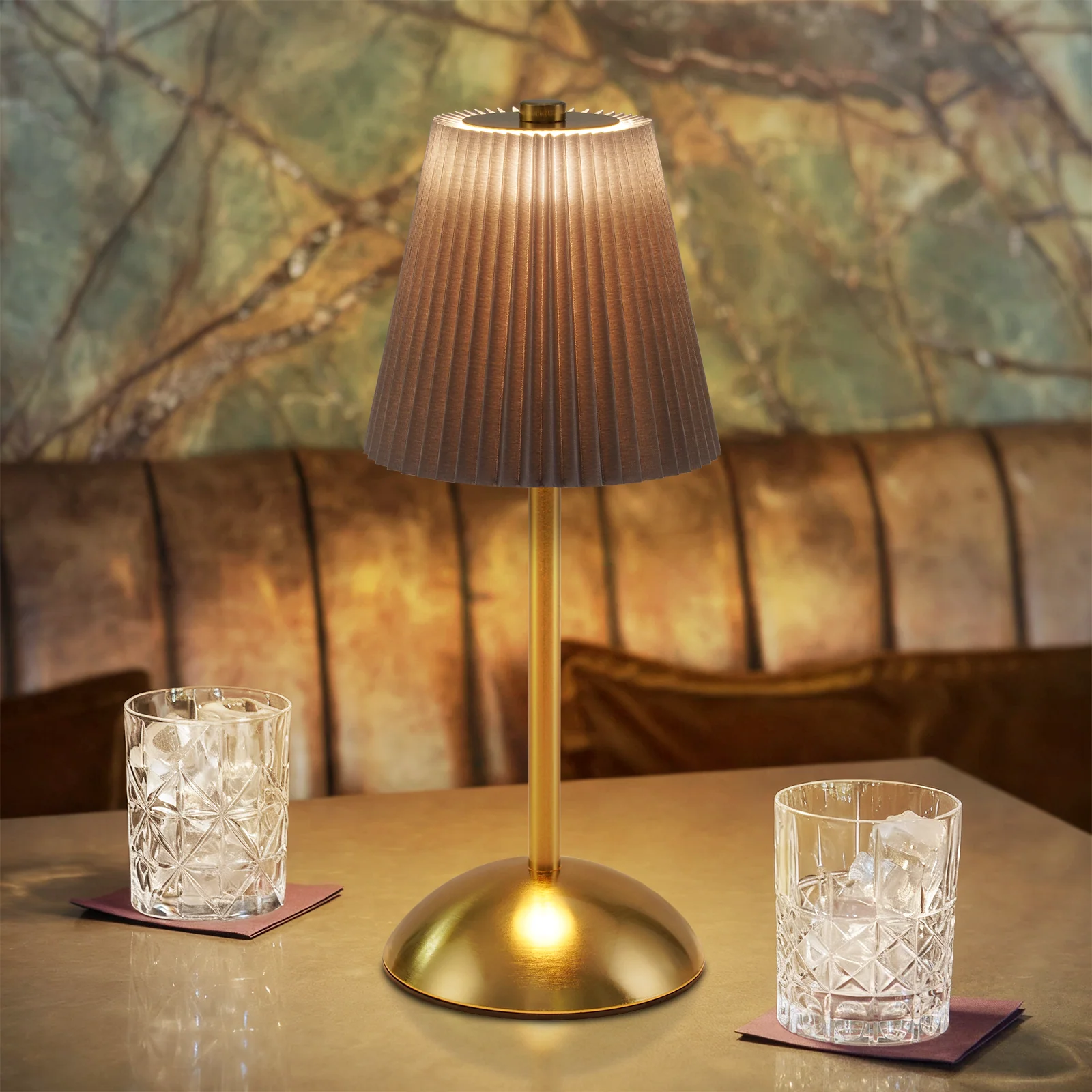 ZMH LED Tischleuchte Touch Dimmbar Modern Design Graublau Nachttischleuchte für Wohnzimmer 2er - Image 8