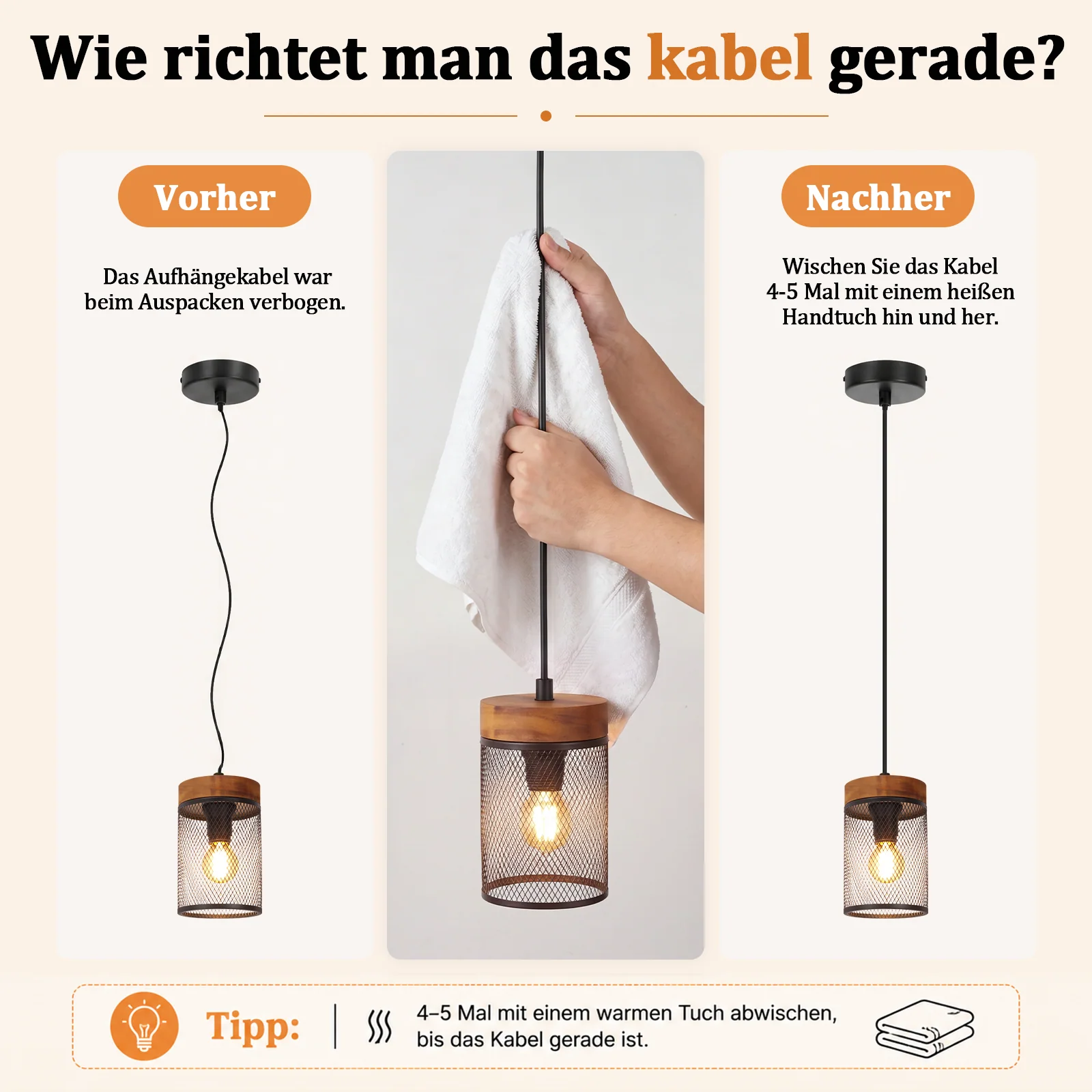 ZMH Pendelleuchte Schwarz E14 Industrial 1 flammig Mit Gitter Lampenschirm Hängelampe für Esszimmer - Image 7